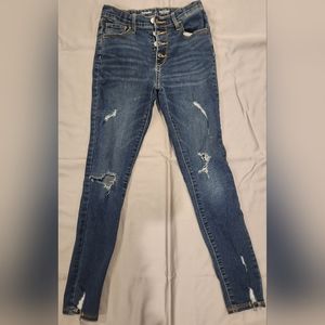 Old Navy girl's Rockstar Super Skinny Jeggings